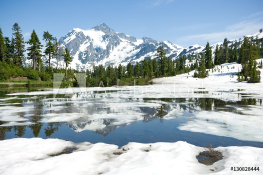 Picture of Mount Shuksan and Picture Lake